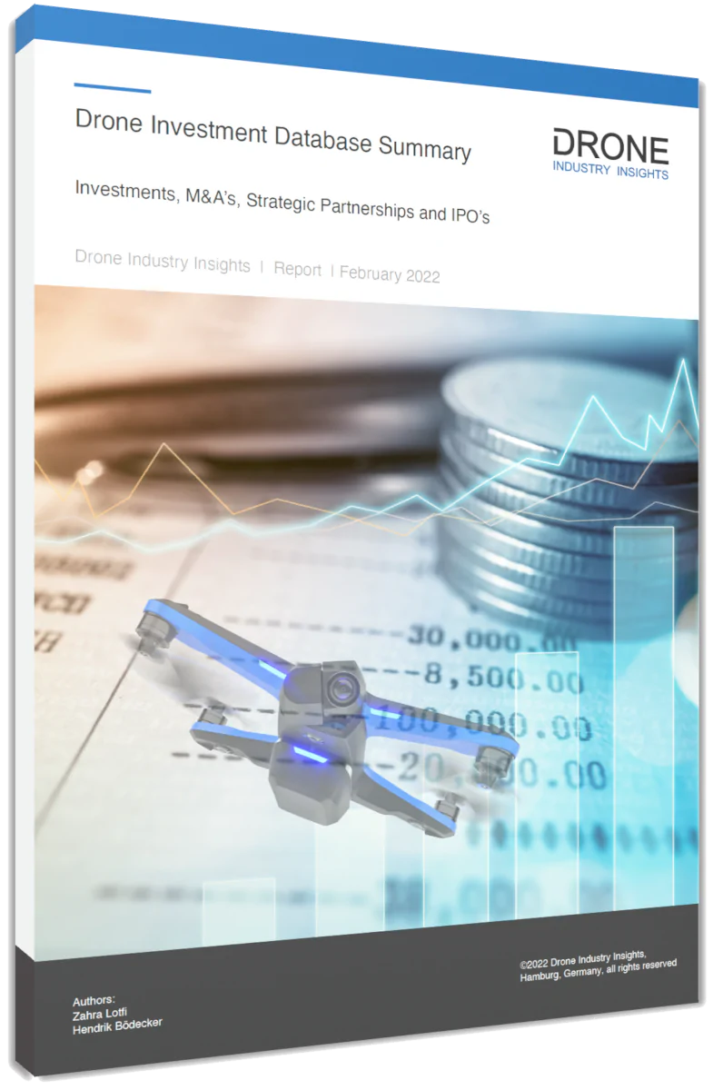 Commercial Drone Investments Database 2022 Cover 3D Shadow Commercial Drone Investments Database 2022 Cover 3D Shadow