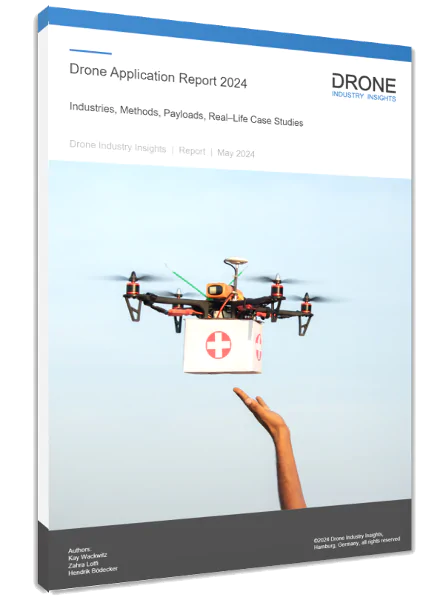 drone application report 2024 cover 3d shadow_