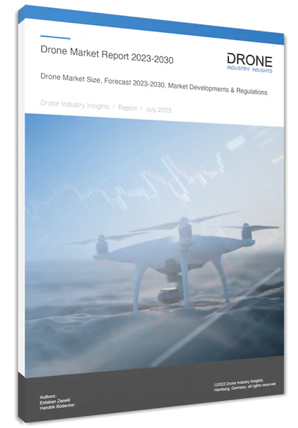 commercial drone market report 2023 cover book