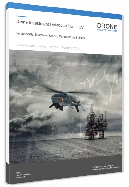 Drone Investment Databook 2024 cover 3d Drone Investment Database and Databook 2024 cover 3d